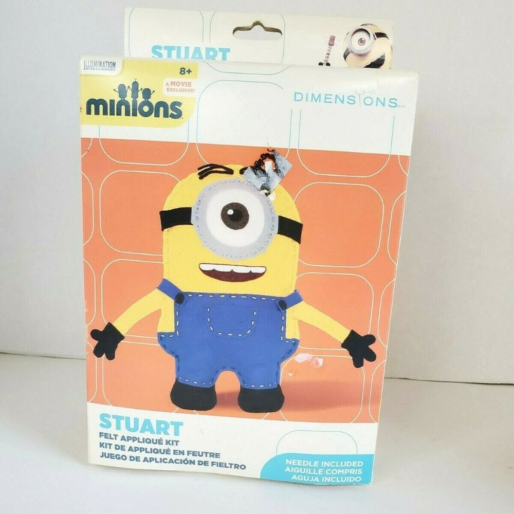 Dimensions Needlecrafts 72-74480 Minions Stuart The Rebel Felt Applique Kit NEW